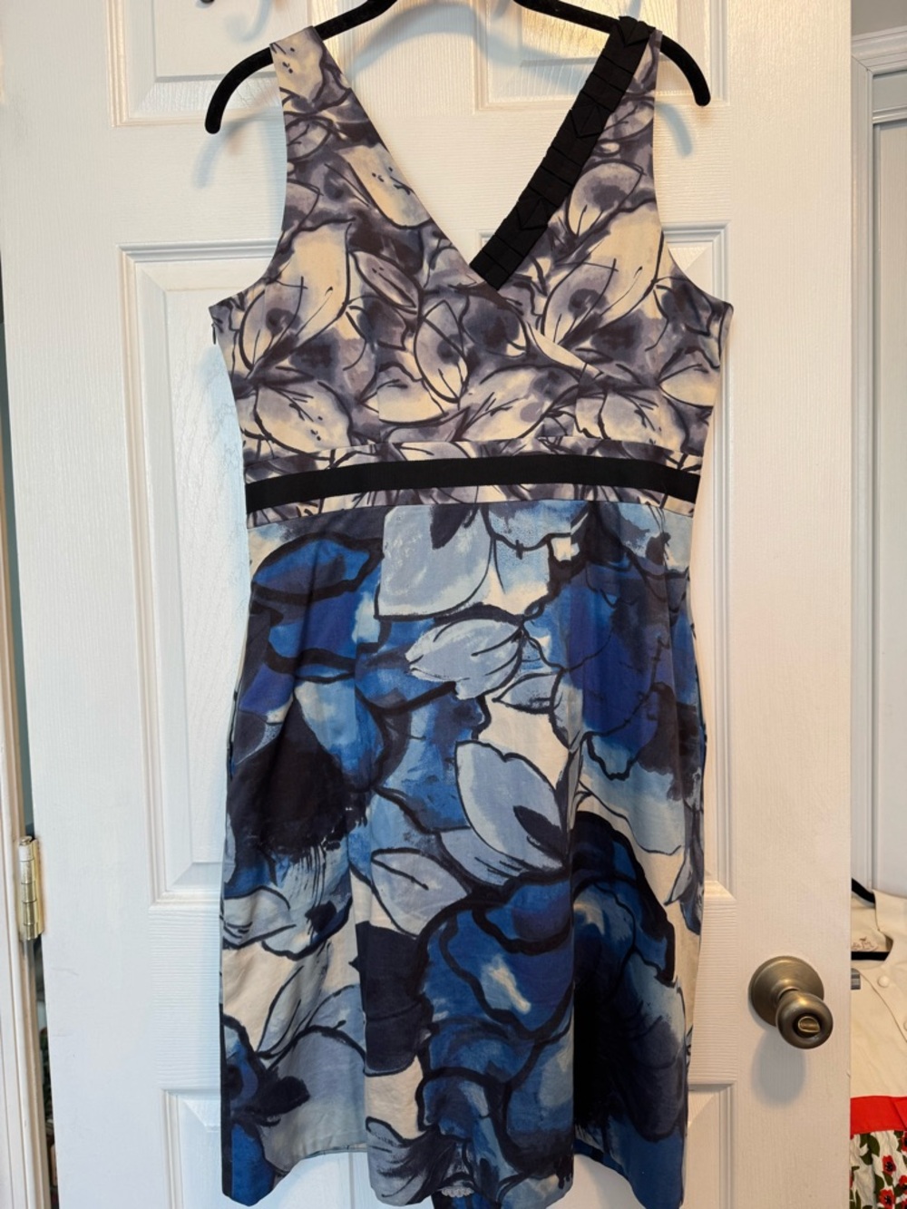Anthropologie Indigo Garden Blue Purple Dress 12 - Picture 2 of 4